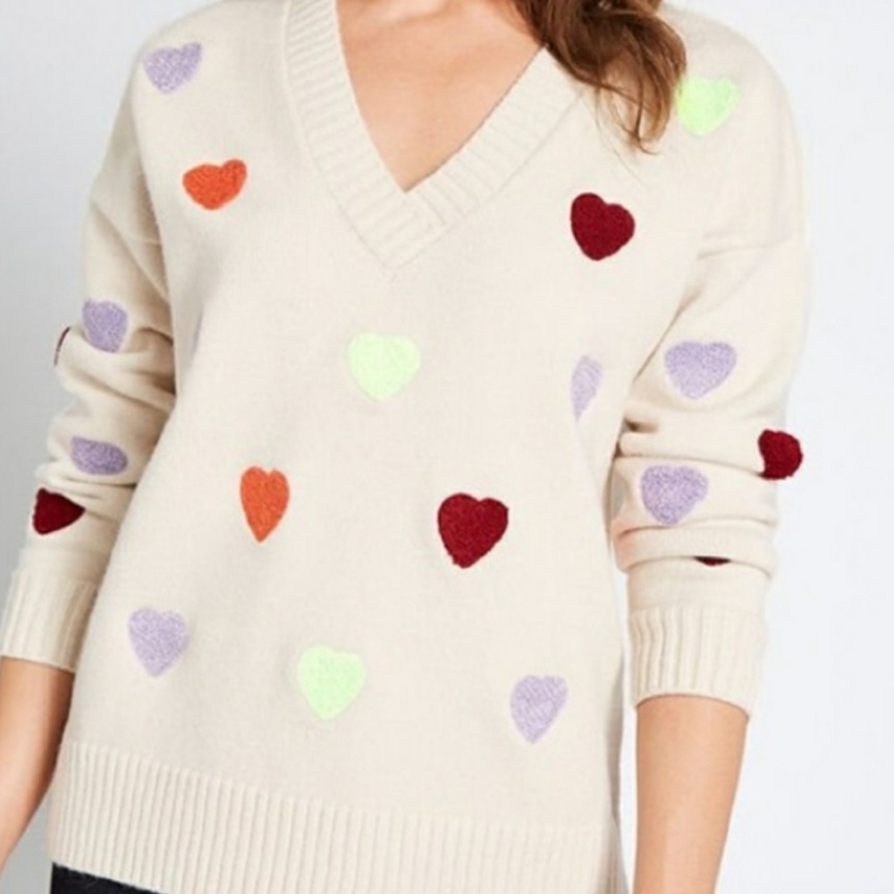 ModCloth heart sweater